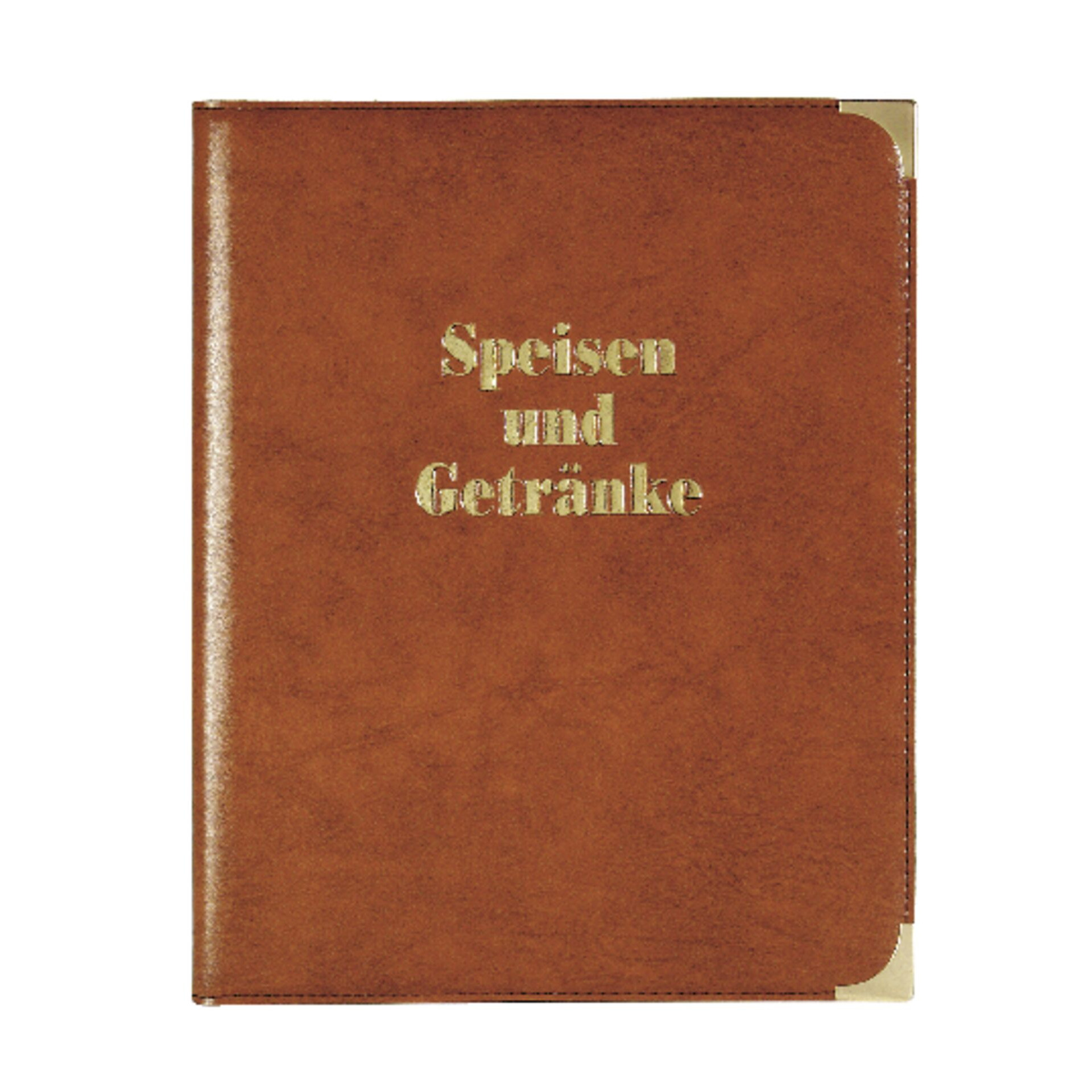 Speisekarte A4 mit Buchschrauben A4, rot